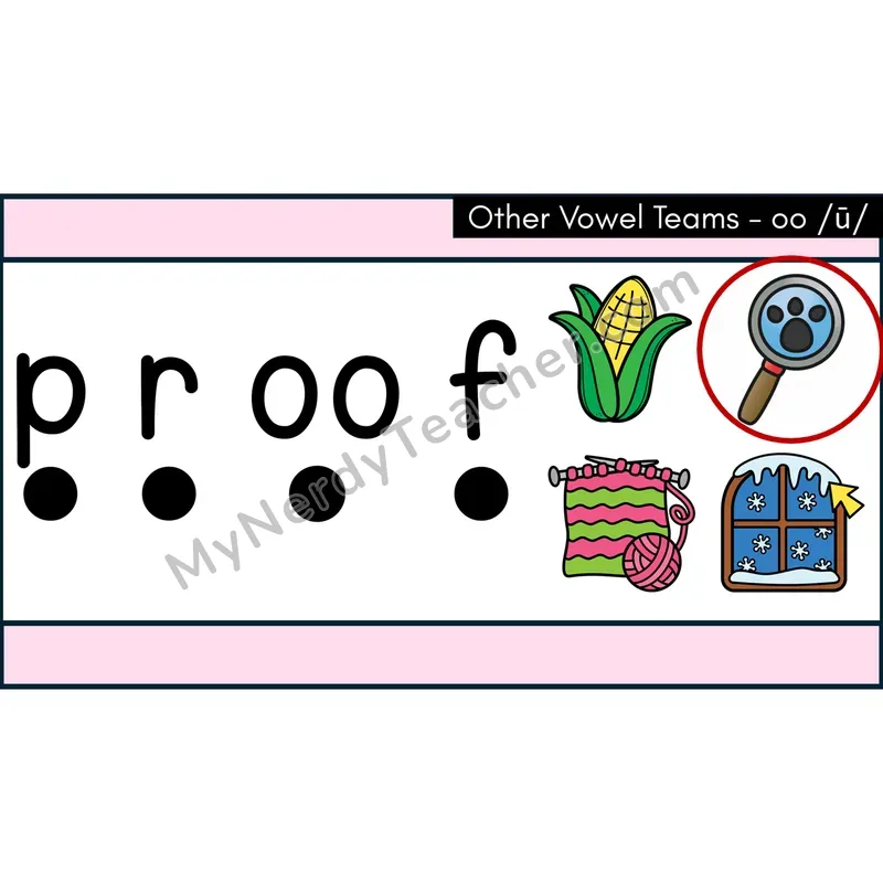 Long oo (oo → /ū/) Decodable Words — PowerPoint