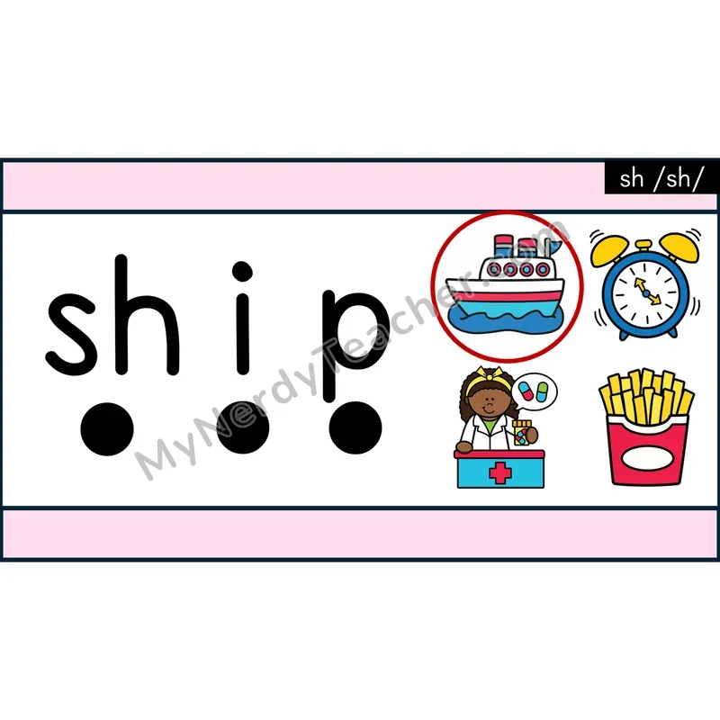 sh Digraph Decodable Words — PowerPoint