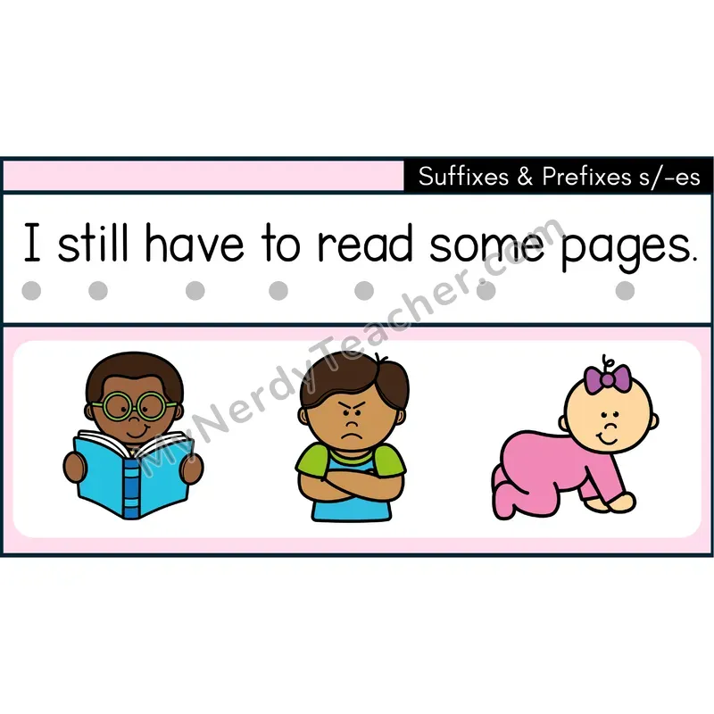 Suffix -s, -es Affix Study Decodable Sentences — PowerPoint