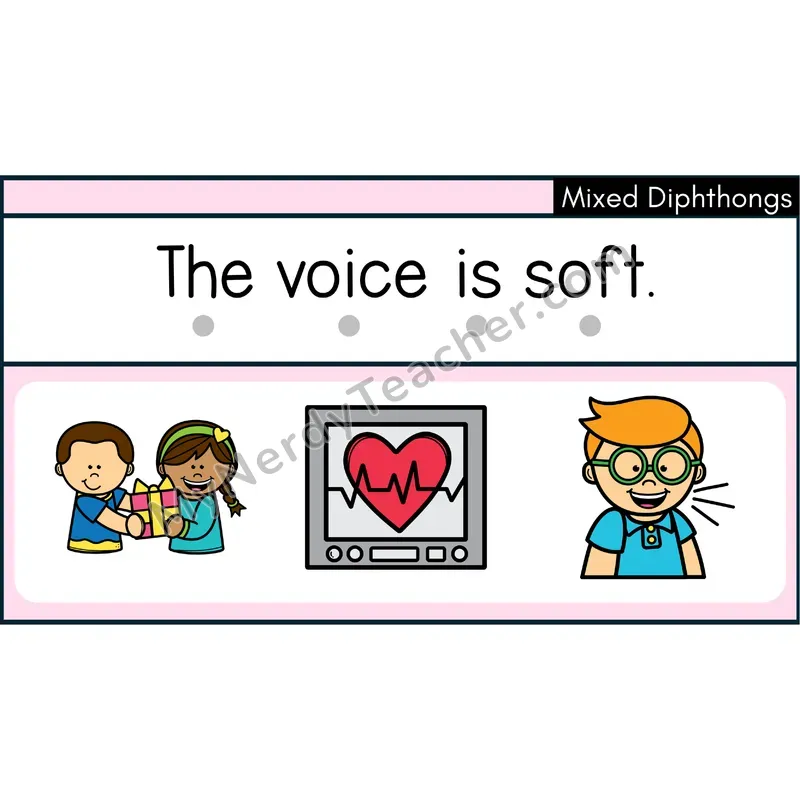 Mixed Diphthongs Review Decodable Sentences — PowerPoint