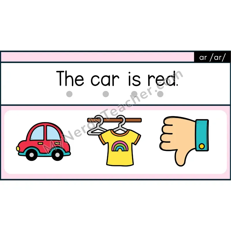 ar R-Controlled Decodable Sentences — PowerPoint