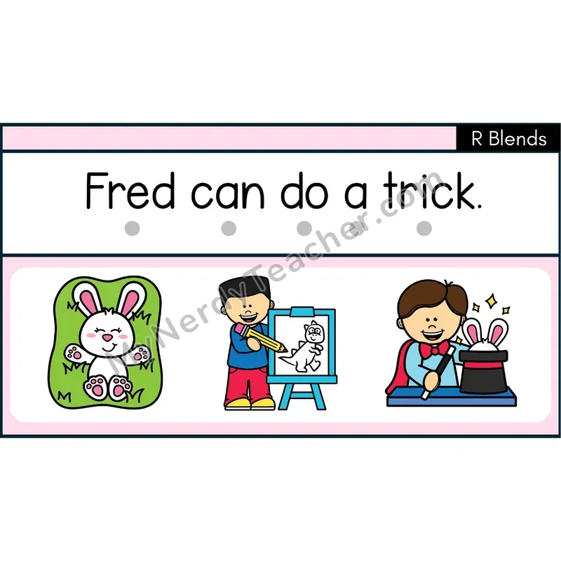 R Blends Decodable Sentences — PowerPoint