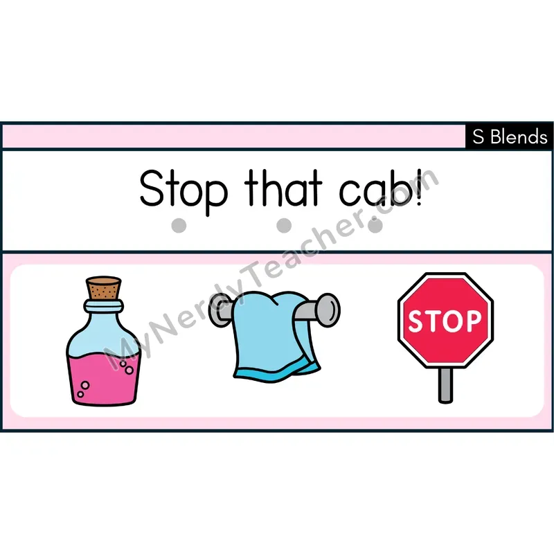 S Blends Decodable Sentences — PowerPoint