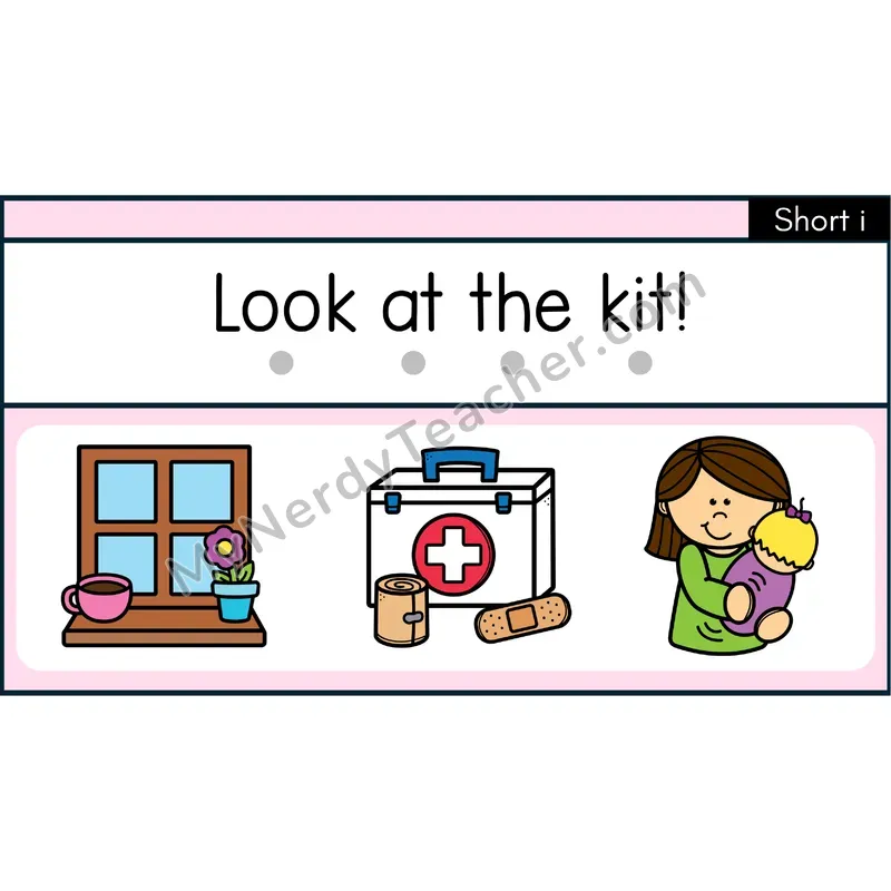 Short I (CVC) Decodable Sentences — PowerPoint