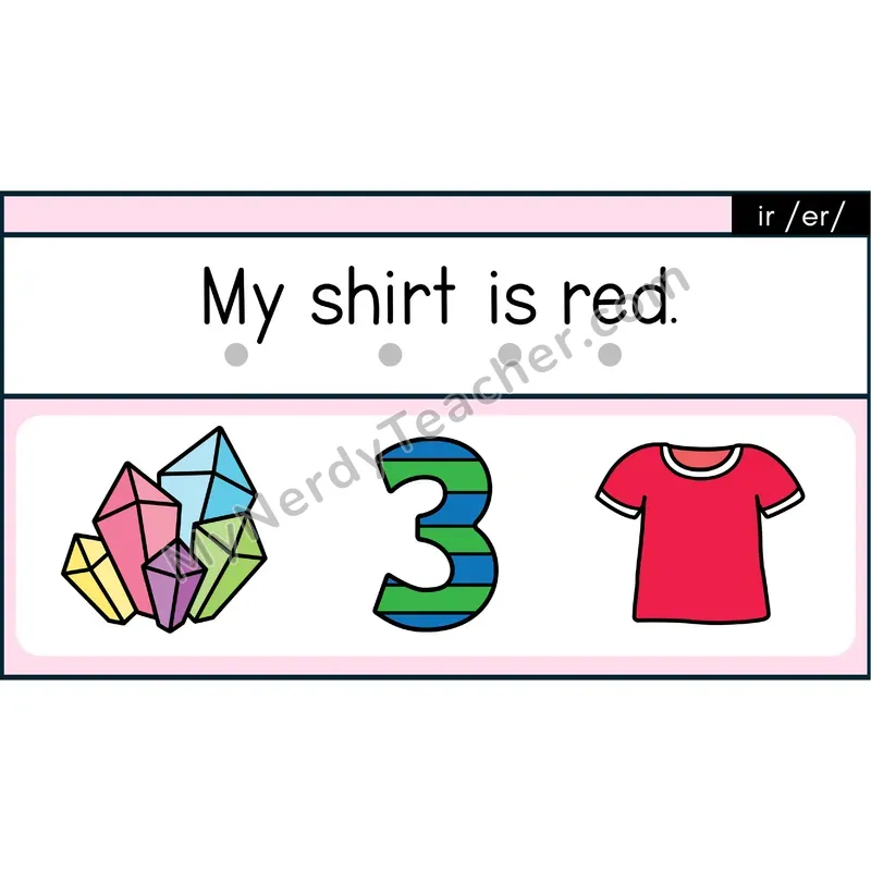 ir R-Controlled Decodable Sentences — Digital Slides
