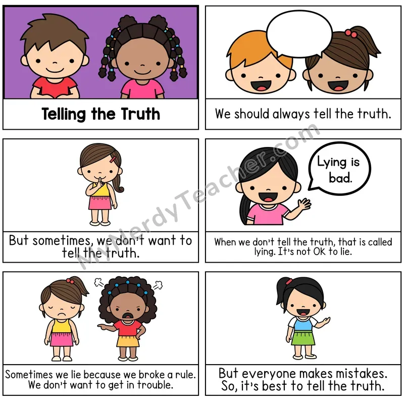 Telling the Truth Digital Social Story Booklet