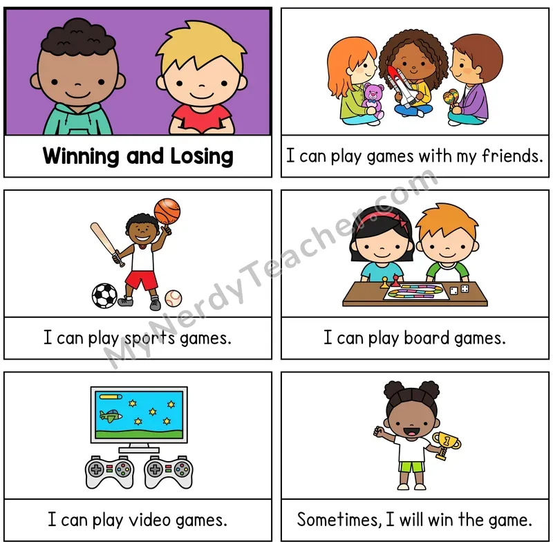 Winning and Losing Digital Social Story Booklet