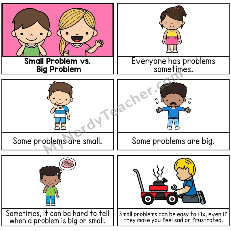 Small Problem vs. Big Problem Digital Social Story Booklet