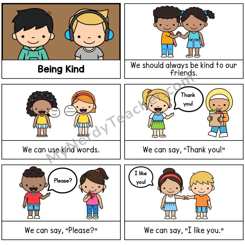 Being Kind Digital Social Story Booklet
