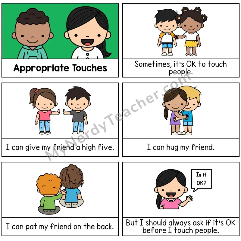 Appropriate Touches Digital Social Story Booklet