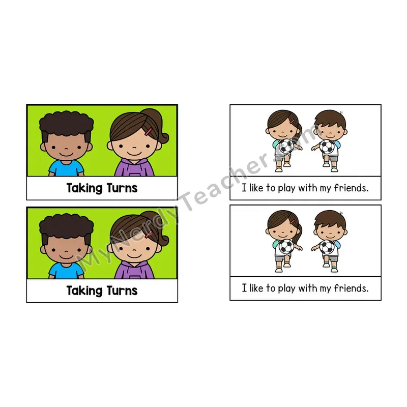 Taking Turns Social Story Booklet — Color