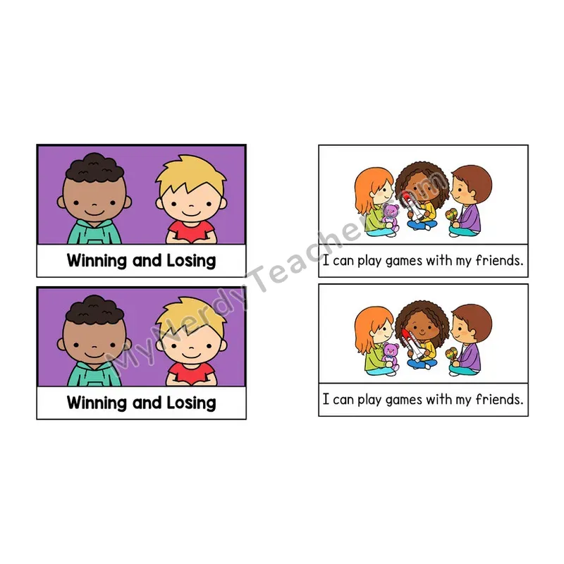 Winning and Losing Social Story Booklet — Color