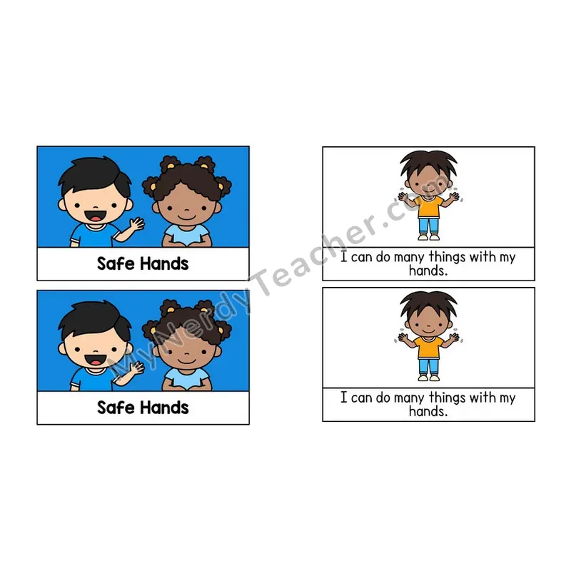Safe Hands Social Story Booklet — Color