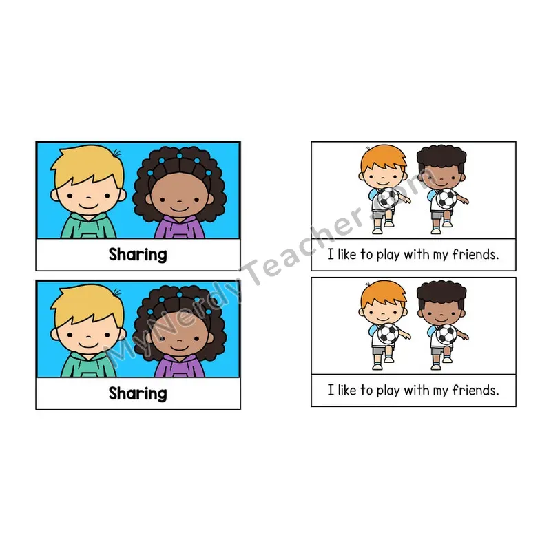 Sharing Social Story Booklet — Color