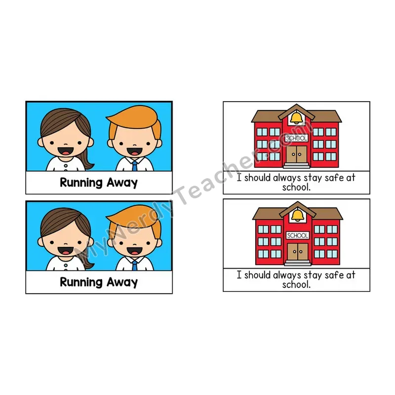 Running Away Social Story Booklet — Color