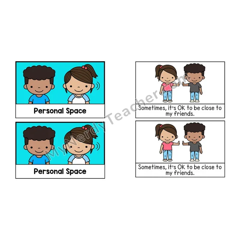 Personal Space Social Story Booklet — Color