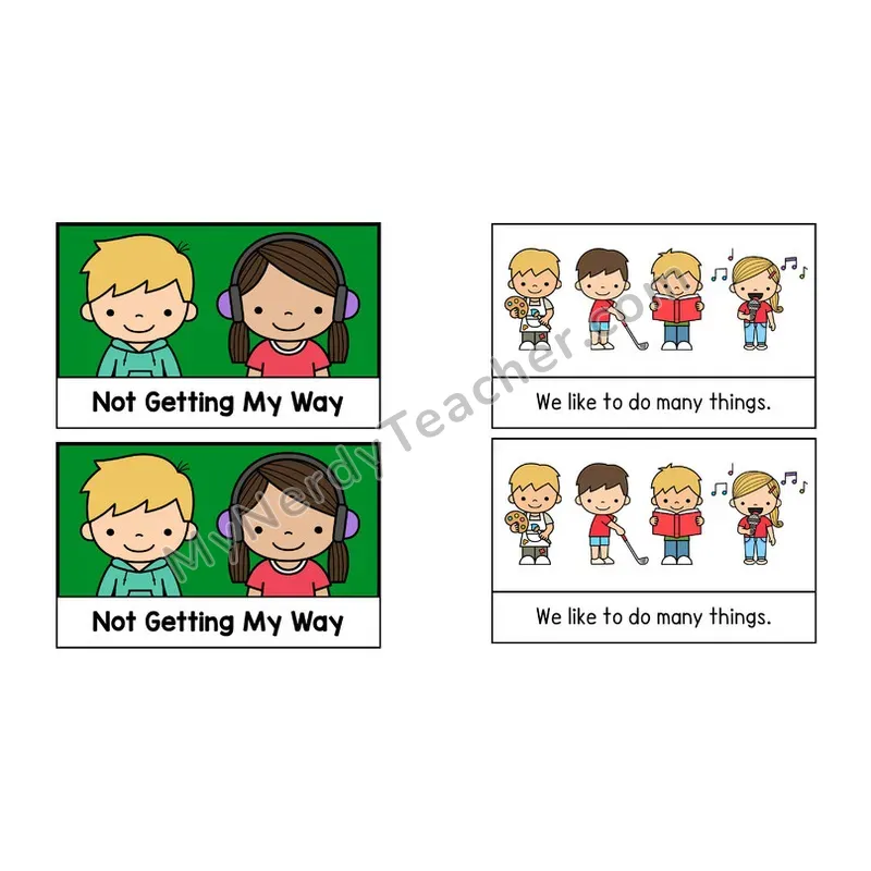 Not Getting My Way Social Story Booklet — Color