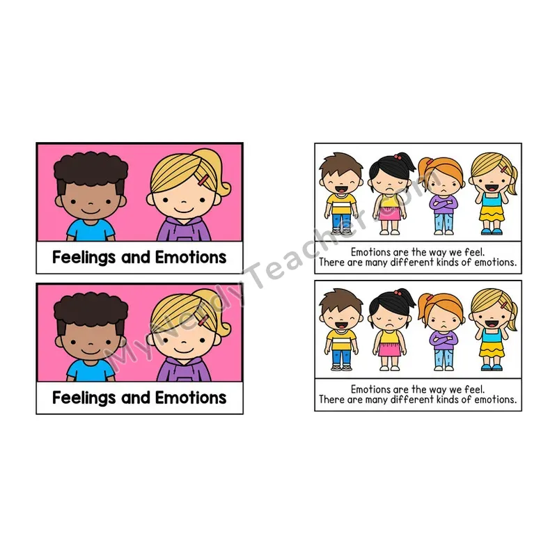 Feelings and Emotions Social Story Booklet — Color