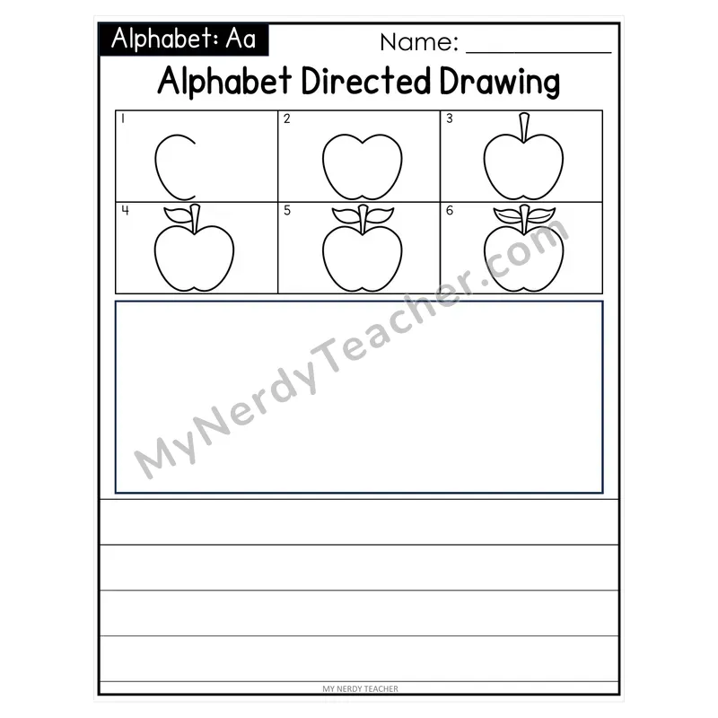 Alphabet Directed Drawing & Writing — Letter Sounds A-Z