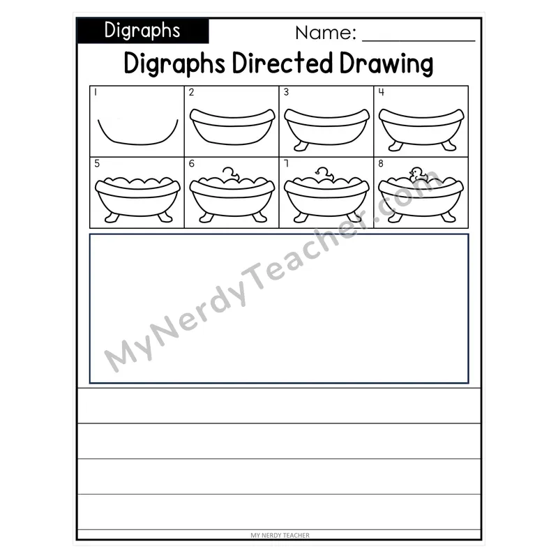 Digraphs Directed Drawing & Writing — sh, ch, th, wh