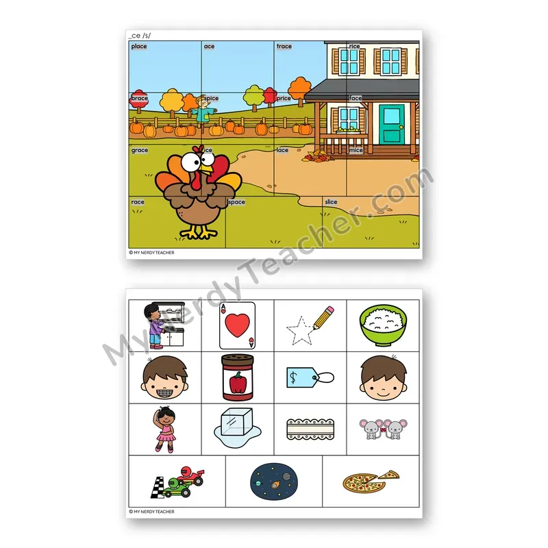 Soft C (_ce) Mystery Picture Puzzle — Color