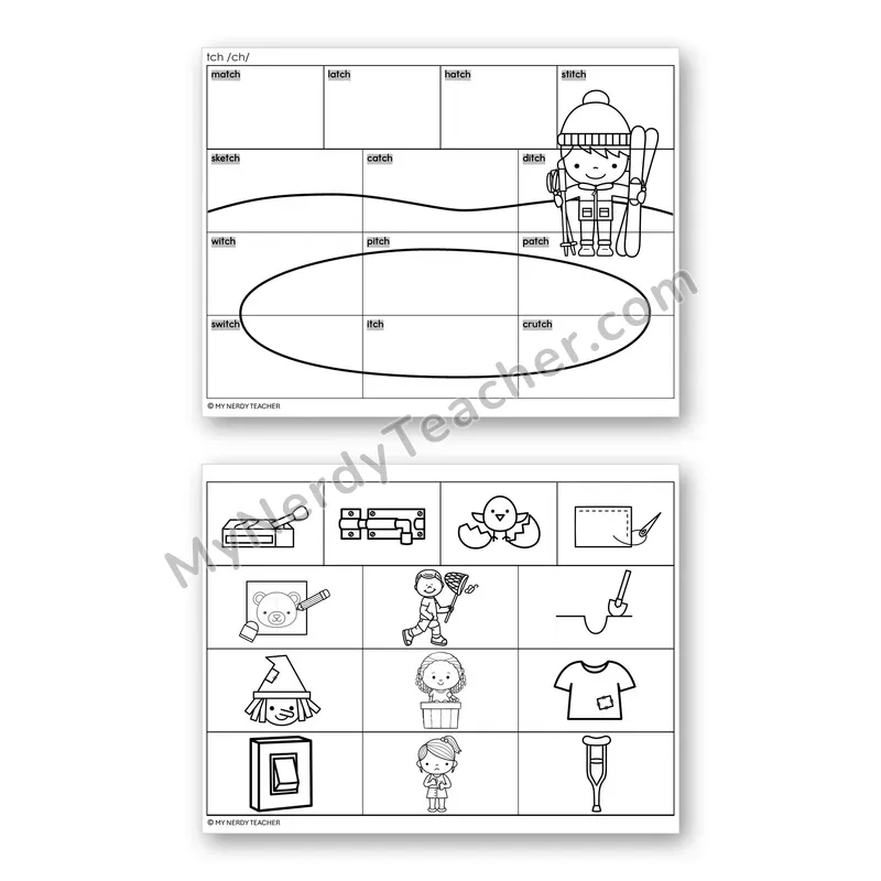 Trigraph TCH Mystery Picture Puzzle — Black & White