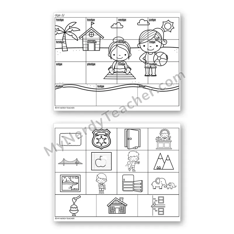Trigraph DGE Mystery Picture Puzzle — Black & White