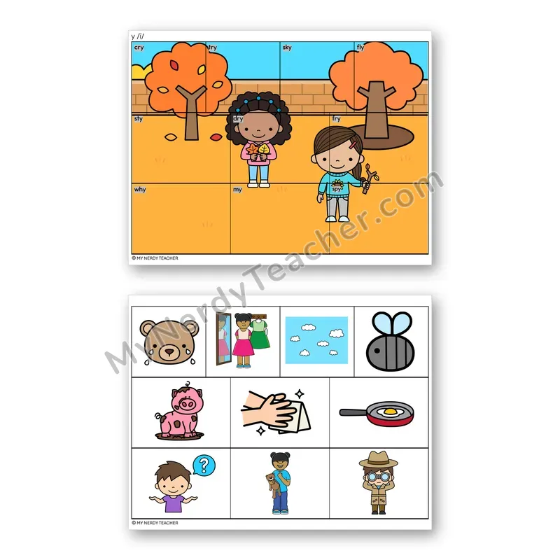 Y as Long I Mystery Picture Puzzle — Color