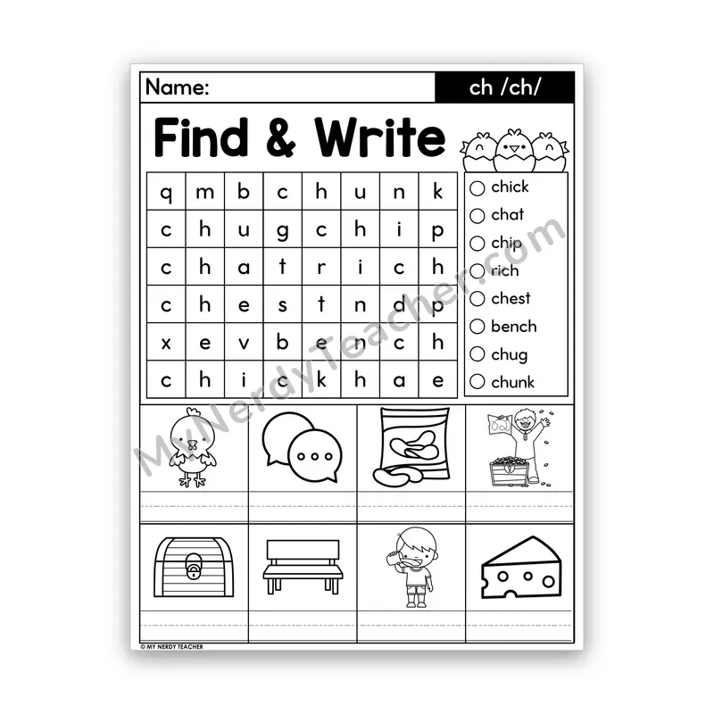 CH Digraph Word Search — /ch/