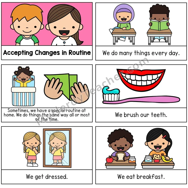 Accepting Changes in Routine Digital Social Story Booklet