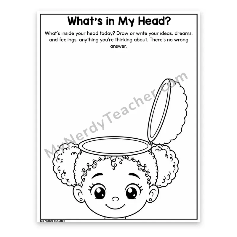 Thoughts and Feelings Check In — What's in My Head, Girl Version