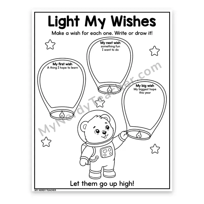 Goal Setting Wishes Worksheet — Light My Wishes Lanterns